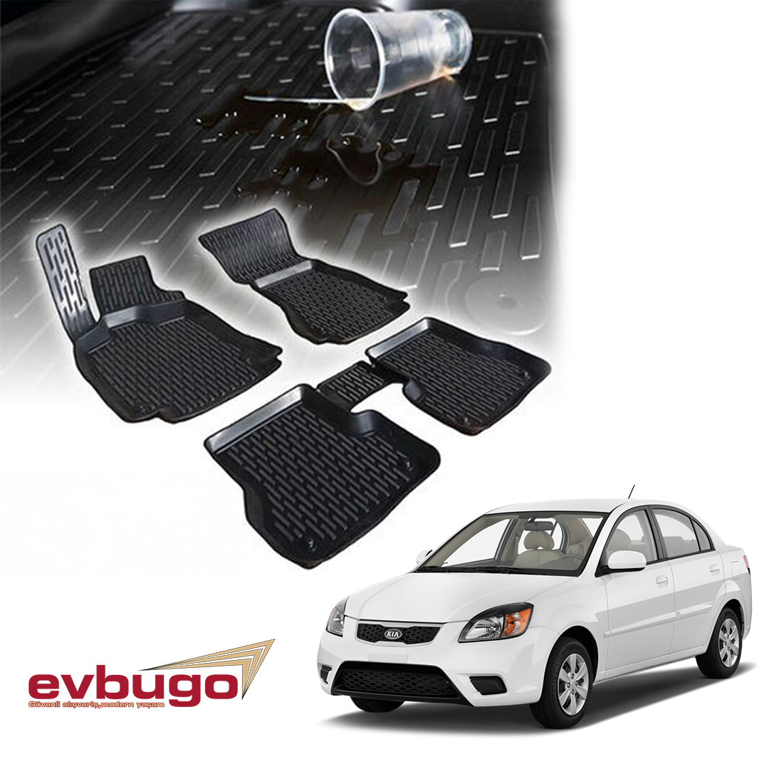 3D PASPAS SİYAH KIA RIO 2011--2017